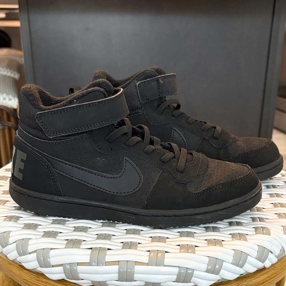 Nike Kids Black High-Top Sneakers